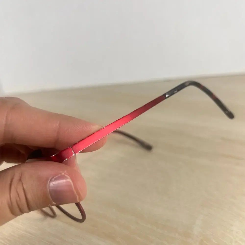 JF Rey JF2757 3000 Red Black Eyeglasses READ DESC 48-18-143 Frames Only